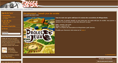 Desktop Screenshot of droles-de-jeux.org